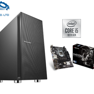תחנת עבודה Silent Version I5-10500 כולל כונן SSD NVMe 512GB, לוח אם BioStar H410MH