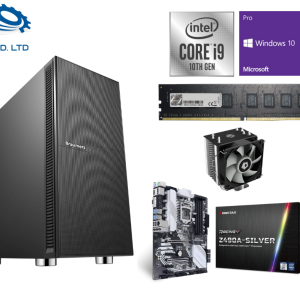 תחנת עבודה Silent Version i9-10850K, לוח אם BioStar Z490A, כונן SSD 1TB