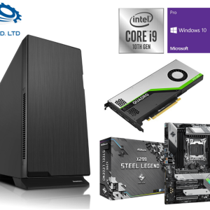תחנת עבודה Silent Version כולל מעבד i9, כ.מסך Nvidia Quadro RTX4000 זיכרון 32GB, כונן SSD 2TB