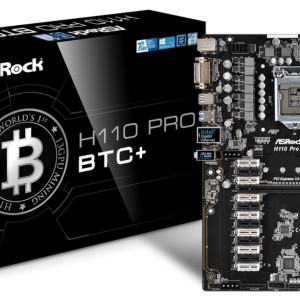 לוח אם +ASRock H110 Pro BTC (מחודש)