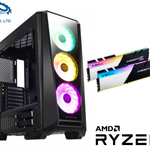 מחשב גיימינג נייח הכולל מעבד AMD Ryzen 5 3600X, כ.מסך RTX2060, כונן SSD 500GB