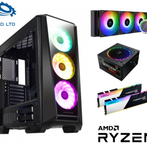מחשב גיימינג נייח הכולל מעבד AMD Ryzen 9 5900X, כ.מסך RTX3070, ספק כוח 700W RGB