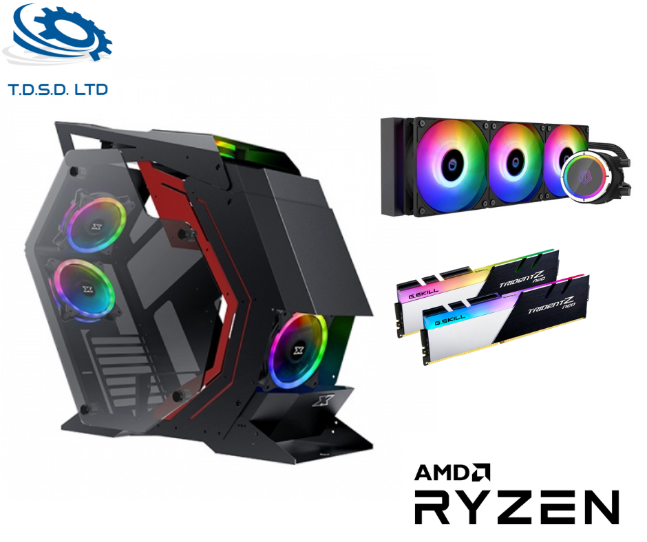 מחשב גיימיג נייח הכולל מעבד AMD Ryzen 5 3700X, כ.מסך RTX3070, זכרון 2x16GB