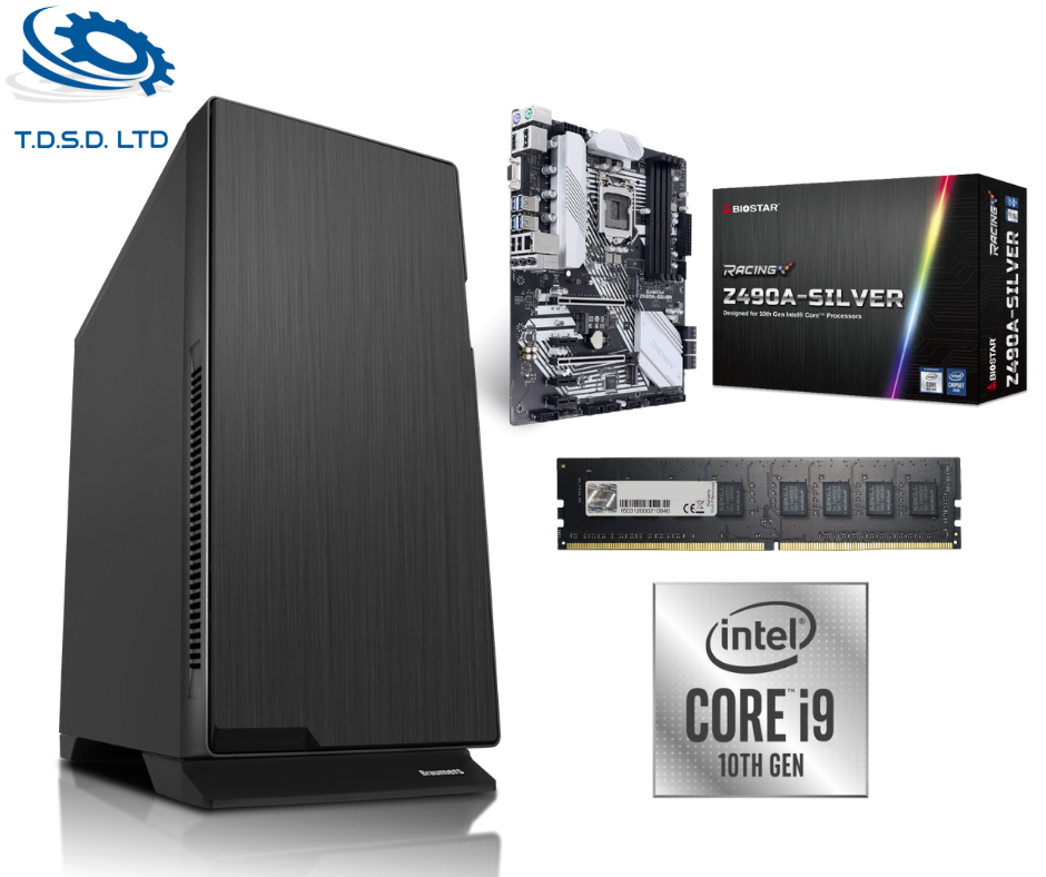 תחנת עבודה i9-10850K כולל לוח אם Z490GTA, זיכרון 32GB 3200Mhz
