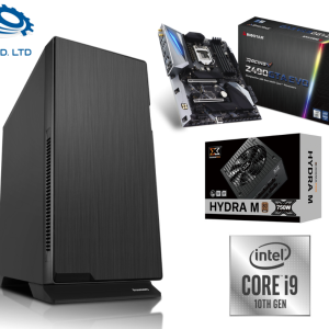 תחנת עבודה i9-10900K כולל ספק כוח Hydra 750W, זיכרון 32GB, כונן SSD 2TB