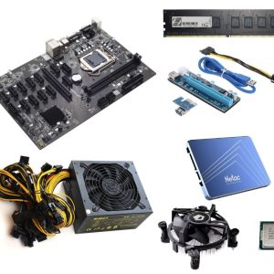 חבילה לכריית מטבעות דיגיטליים B250 8 Cards 1850W