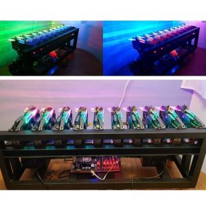 מערכת 10 כרטיסים  RTX3070 TI לכריית מטבעות קריפטוגרפיים (באיטריום 780mh/s) - מלאי מוגבל