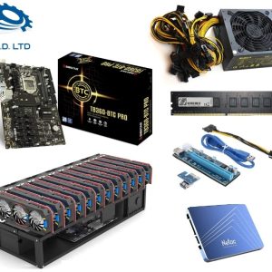 חבילה לכריית מטבעות דיגיטליים 1850W כולל מארז למיינינג