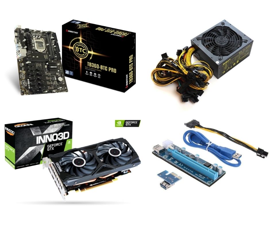מערכת GTX1660 Super 408Mh/s לכריית מטבעות קריפטוגרפיים