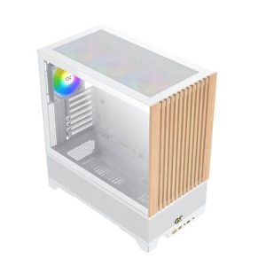 מחשב גיימינג מעוצב בלבן ועץ Intel i7 14th gen 32GB 1TB RTX4060