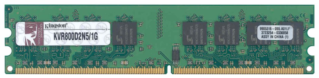 זיכרון למחשב - KINGSTON KVR800D2N5/1G 1Gb 800Mhz DDR2
