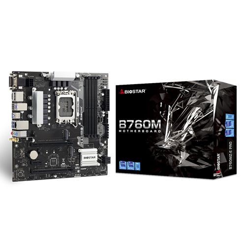 לוח אם BioStar B760MZ-E Pro DDR5 V6.0 VGA+DVI+HDMI+DP USB-C