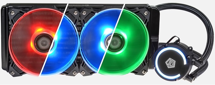 קירור נוזלי למעבד ID-COOLING AURAFLOW 240 RGB