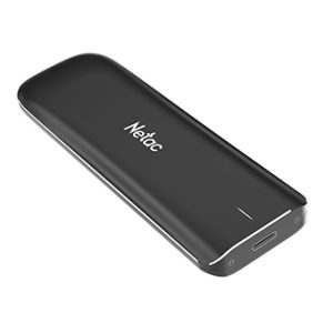 כונן קשיח חיצוני מהיר Netac Portable SSD ZX Slim 1TB 1050/950MB/s שחור