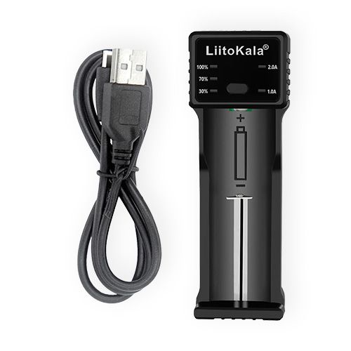 מטען סוללות ליתיום חכם 18650 21700 26650 טעינה מהירה USB