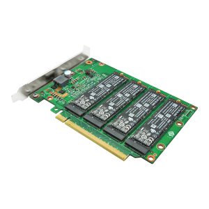 מתאם PCIe 4.0 x16 ל 4-Port M.2 NVMe כולל גוף קירור LRNV95NF