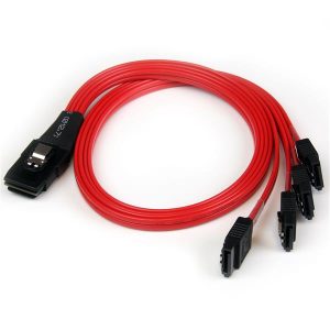 כבל raid cable sas to 4 sata