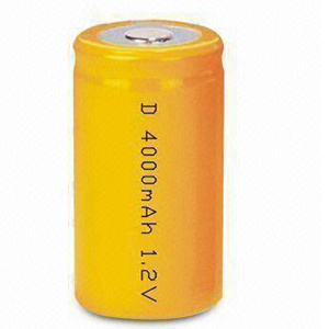 Type D Ni-Cd Battery 1.2V 4000mAh