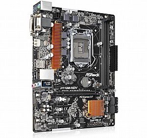 לוח אם - ASROCK H110M-HDV VGA+HDMI