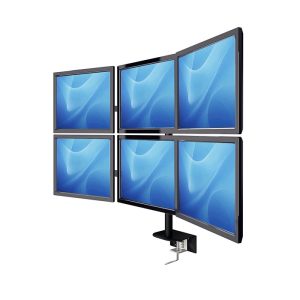 חבילת מסחר למחשב - 6 מסכי בורסה כולל מעמד AOC 23.6" LED