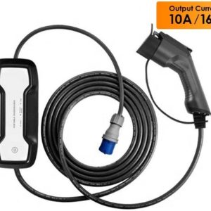 מטען נייד לשקע ביתי לרכב חשמלי PORTABLE EV CHARGER 16A