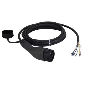 כבל לעמדות טעינת רכב חשמלי 15 מטר Braumers EV Cable Type-2 TPU 22kw