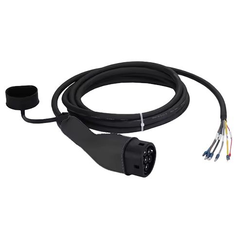 כבל לעמדות טעינת רכב חשמלי 15 מטר Braumers EV Cable Type-2 TPU 22kw