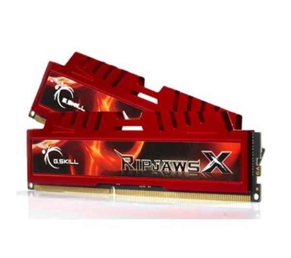 זיכרון למחשב נייח שולחני - G.Skill RipjawsX F3-10666CL9D-4GBXL DDR3 1333MHz Dual Memory Kit