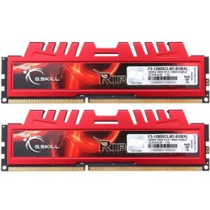 זיכרון למחשב נייח שולחני - G.Skill RipjawsX F3-12800CL9D-8GBXL 2x4GB DDR3 1600MHz Dual Memory Kit
