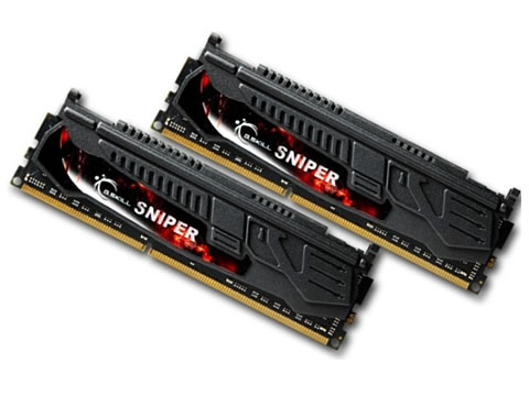 זיכרון למחשב נייח שולחני - G.Skill Sniper F3-12800CL9D-8GBSR2 2x4GB DDR3 1600MHz Dual Memory Kit