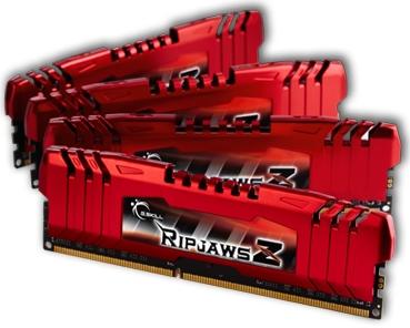 זיכרון למחשב נייח שולחני - G.Skill RipjawsZ F3-14900CL10Q-32GBZL 4x8GB DDR3 1866MHz Quad Memory Kit