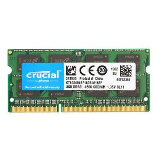 זיכרון למחשב - Crucial / Micron 4GB 1600MHz DDR3L 1.35v