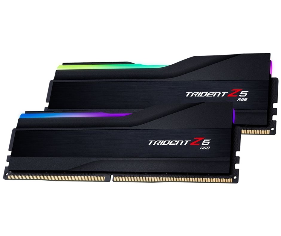 זיכרונות G.Skill DDR5 RAM F5-6000U4040E16GX2-TZ5RK 2x16GB 6000MHz RGB Black
