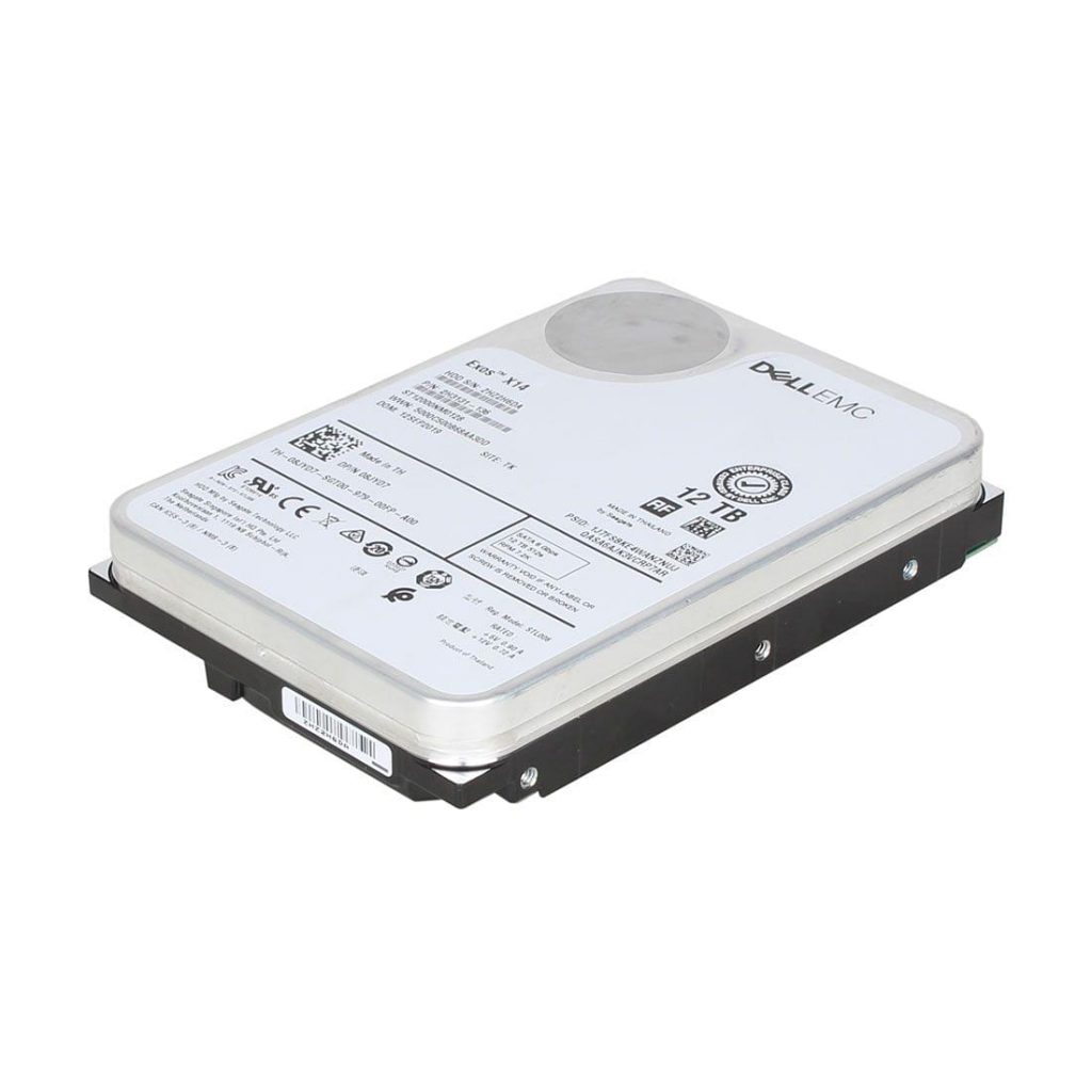דיסק קשיח כולל מגירה DELL EMC 12TB 7200RPM 256MB 3.5" Exos X14 Enterprise (קיים במלאי)