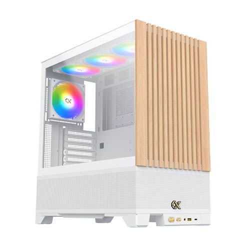 מארז מחשב לבן עץ - Xigmatek ENDORPHIN WD ARCTIC כולל ספק 600w 700w 750w 850w