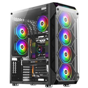 מארז מחשב - Xigmatek Overtake 6X120mm RGB + Remote