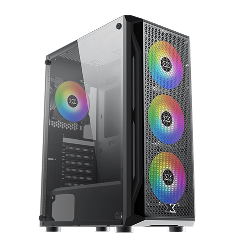 מארז למחשב גיימינג Xigmatek Gaming X עם 4 מאווררים בגודל 120mm בתאורת RGB