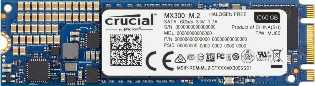 כונן SSD פנימי Crucial MX300 1TB 3D NAND SATA M.2 2280