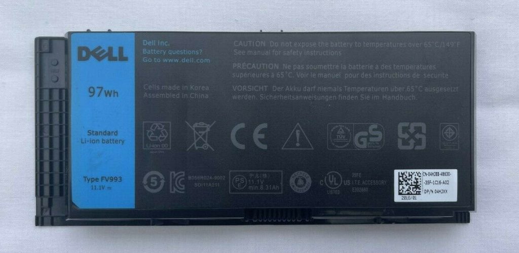 סוללה למחשב נייד דל 0FVWT4-Precision M4700, Precision M6600