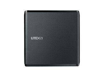 צורב חיצוני שחור LITEON External DVD-RW USB Ultra Slim DVD Writer eBAU108