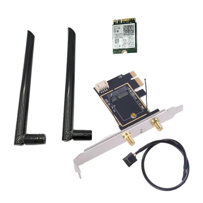 כרטיס רשת M.2 למחשב נייח Intel EP-AX210NGW PRO WIFI 6E/Bluetooth 5.3 KIT