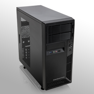 Computer Case מארז למחשב נייח קטן מיימדים - Xigmatek AEOS Essential Black Pure Mini Tower Chassis