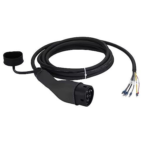 כבל לעמדות טעינת רכב חשמלי 10 מטר Braumers EV Cable Type-2 TPU 22kw