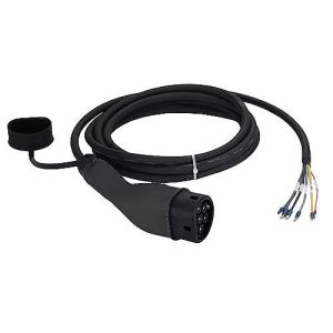 כבל לעמדות טעינת רכב חשמלי 10 מטר Braumers EV Cable Type-2 TPU 22kw