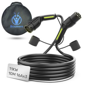 כבל טעינה לרכב חשמלי 10 מטר תלת פאזי EV CHARGING CABLE 11kw 16Ax3