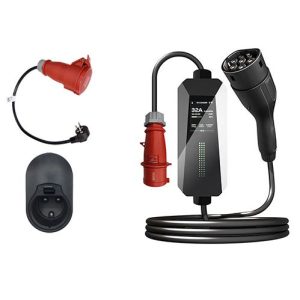 מטען נייד תלת פאזי לרכב חשמלי Braumers Portable EV Charger -22KW
