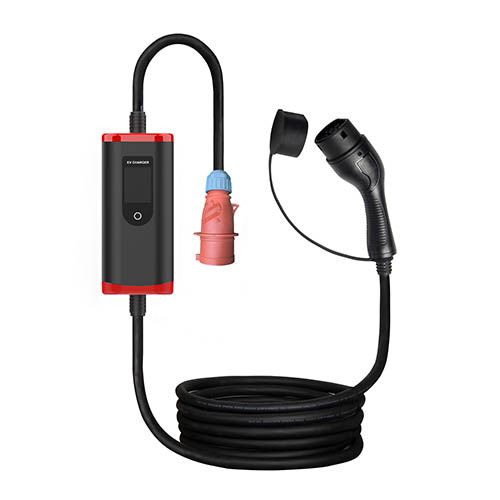 מטען נייד תלת פאזי לרכב חשמלי Braumers Portable EV Charger CS66-11KW
