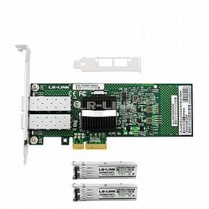 כרטיס רשת פנימי LR-LINK LREC9702EF-2SFP + שני (2 יח') ג'יביק LR-LINK LRGP8512-X5ATL GBIC