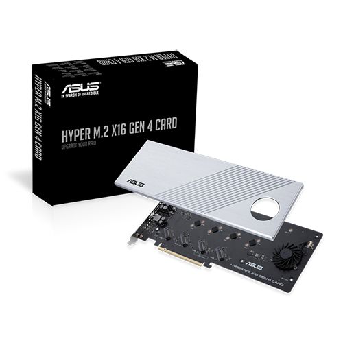 כרטיס ASUS HYPERM2X16GEN4 4x2280 M.2 PCIe x16 NVMe Adapter