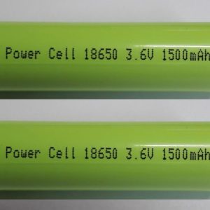 זוג סוללות ליתיום 18650 1500mAh 3.6V